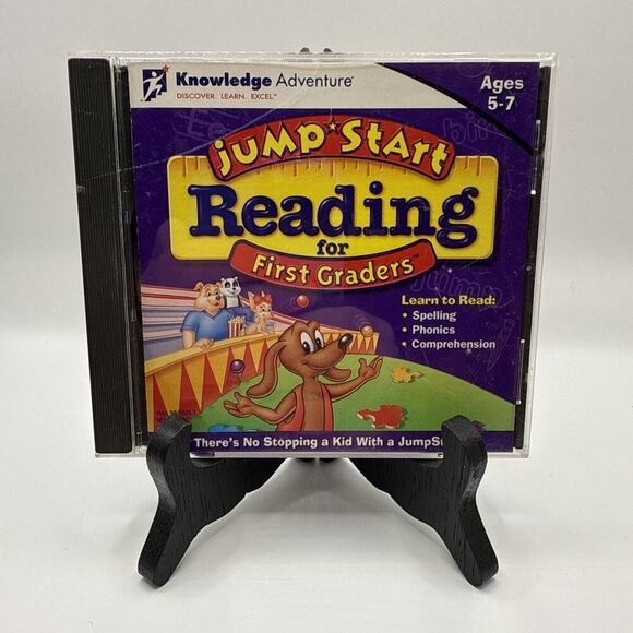 Jump Start Reading for First Graders CD-Rom Ages 5-7 Knowledge Adventure 1st W1 - Picture 1 of 4